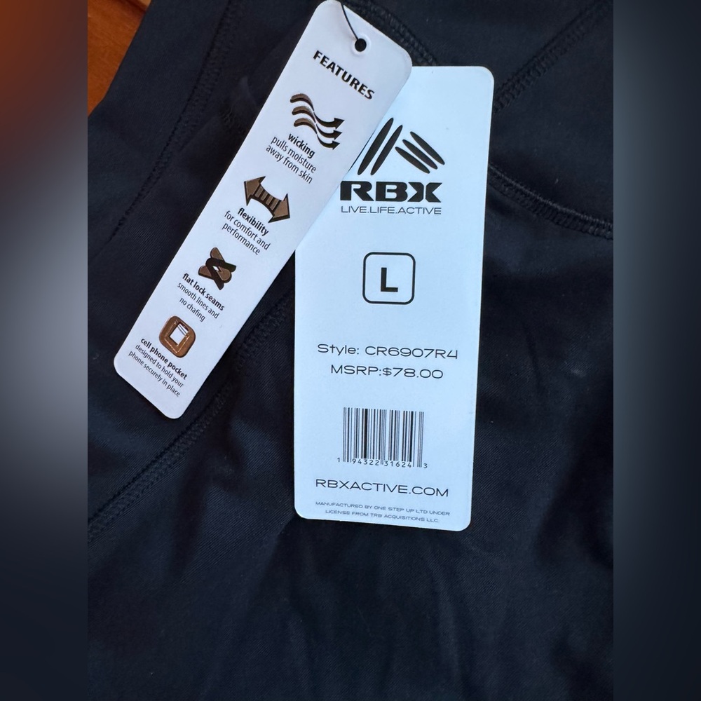 RBX High Waist Ankle Length Performance Leggings - Picture 8 of 10
